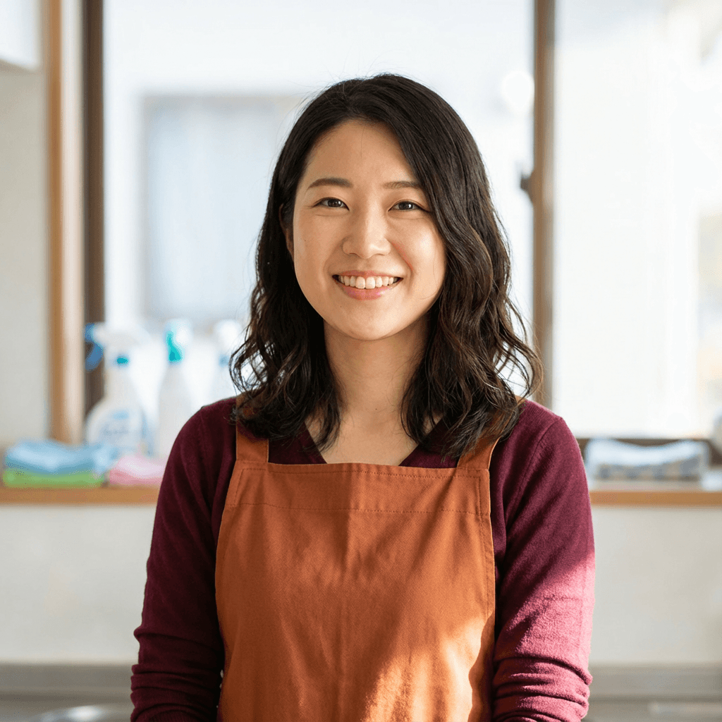 Sophie Chen smiling in a modern cafe
